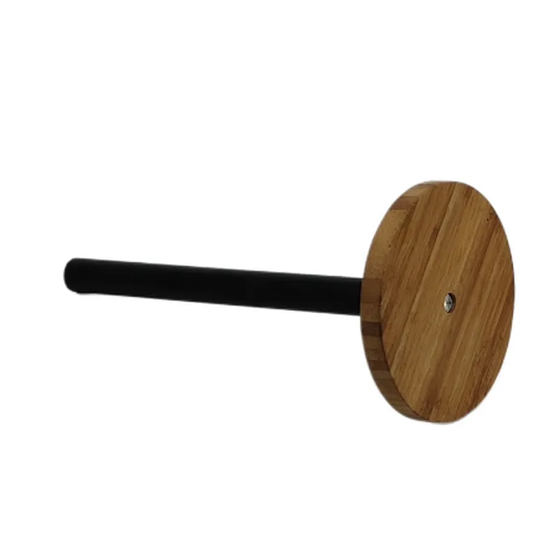 Kitchen Roll Holder, Paper Towel Holder, Paper Stand 2022, Carbon Steel, Circular,Bamboo base, White Black Grey, Any Color