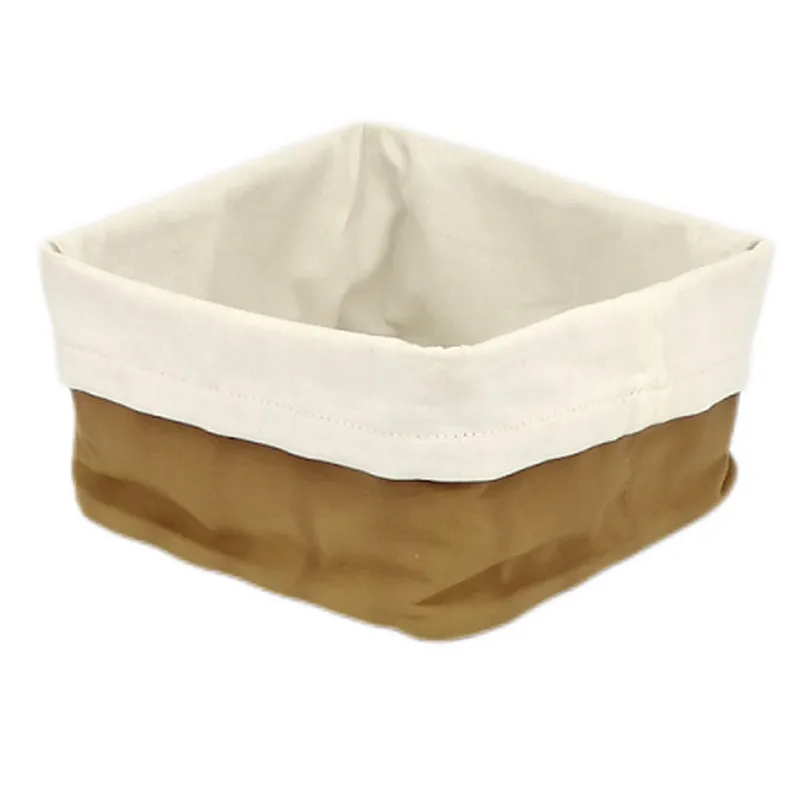Metal with Fabric insert Mondern Bread Basket Stainless Steel  Size: 23.5X23.5X12CM
