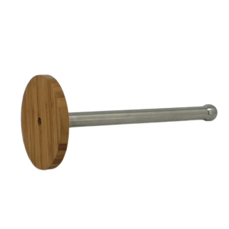 Kitchen Roll Holder, Paper Towel Holder, Paper Stand 2022, Stainless Steel, Bamboo, Circular