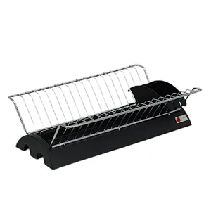 Dish Drainer Rack, Small Capacity Dish Drying Rack with Tray and Dish Drainer for Kitchen, Any Color Tray and Tool holder, Modern Design, 1 Layer, Simple Style
