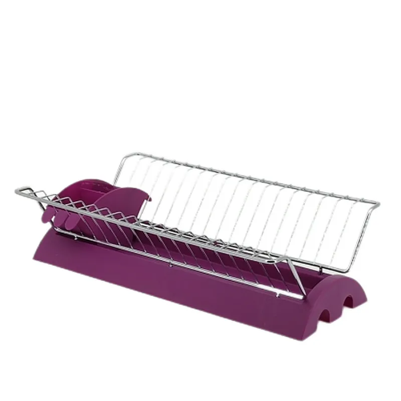 Dish Drainer Rack, Small Capacity Dish Drying Rack with Tray and Dish Drainer for Kitchen, Any Color Tray and Tool holder, Modern Design, 1 Layer, Simple Style
