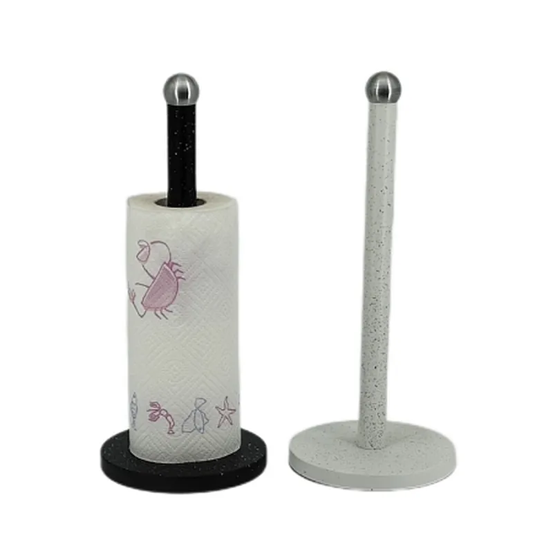 Kitchen Roll Holder, Paper Towel Holder, Paper Stand 2022, white, black, grey with marble decor