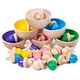 wooden color sorting toys