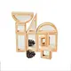 wooden mirror blocks
