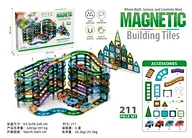 Mini Magnetic Tiles Race Track Set Educational Toy Building Block Magnet Creative 3D Magnetic Tiles Toys