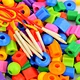 Preschool Montessori Lacing Beads Toy For Kids Strings Occupational Therapy Fine Motor Skills Toys