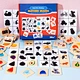 Creative Wooden Learning Board Montessori Animal Fruit Cognition Shadow Match Toy For Activity Center Child
