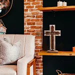 Christmas Cross with Base