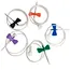 Scalp Vein Set Butterfly Needle Luer Slip Luer Lock Disposable Medical Grade PVC
