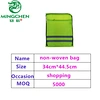 Polyester  Drawstring closure bag with reflective strap