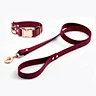 The puppy collars are made of high quality nylon and metal, they are comfortable to wear, durable and strong in use. These collars can't glow in dark, not reflective collars.
