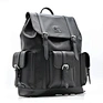 black leather purse