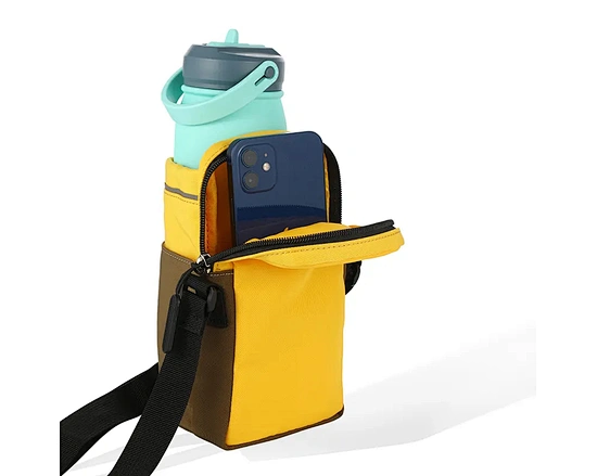 Our bags are designed to keep you hydrated with a built-in water bottle holder. The sling design allows for easy access without the need to remove the bag. With ample storage space for your essentials, this bag is the perfect fusion of style and function.