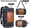 leather laptop backpack