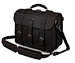 black leather messenger bag