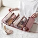Hanging Travel Cosmetic Bags. With their hanging hook and multiple compartments, these bags are perfect for keeping your beauty essentials in one place while on-the-go. Experience the convenience and organization of our Hanging Travel Cosmetic Bags.