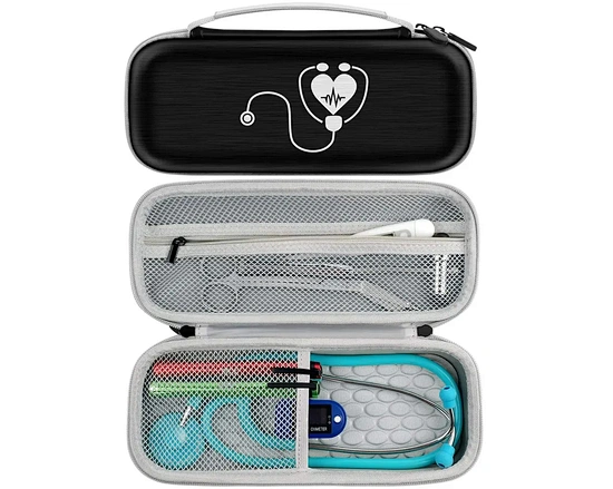 Our bag is designed to provide reliable protection and convenient storage for your stethoscope, ensuring that it is always safe and accessible. Made with high-quality materials, our product offers long-lasting durability and versatile functionality.