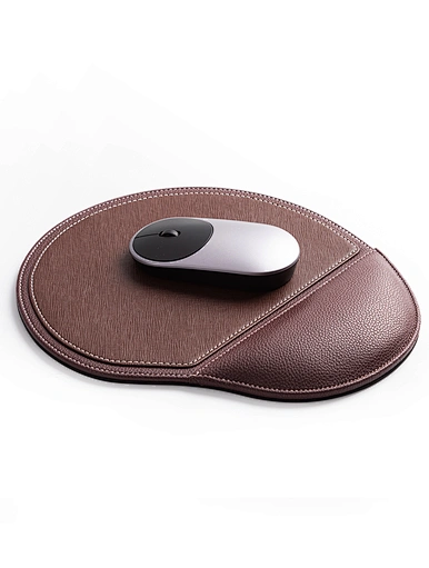 Brown Leather Mouse Pad