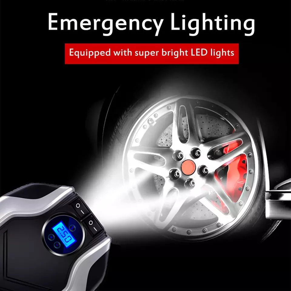 Portable Air Compressor 12V DC Car Air Pump with Digital Display