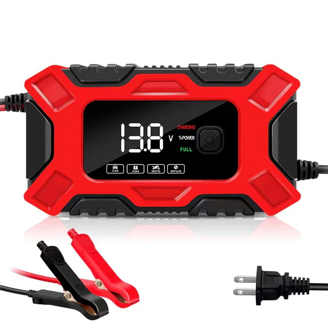 12V 30A Bench Battery Charger with Clamps