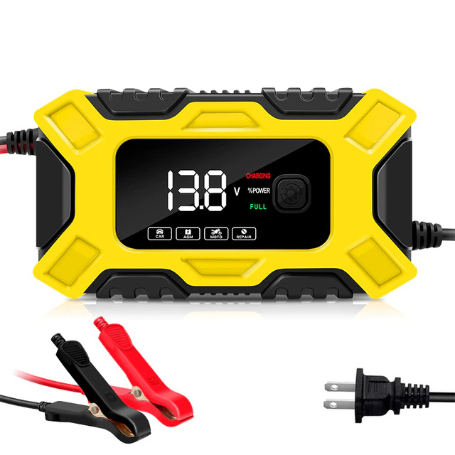 12V 30A Bench Battery Charger with Clamps