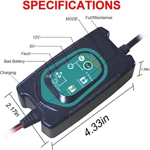 6V/12V battery charger for boats and trucks