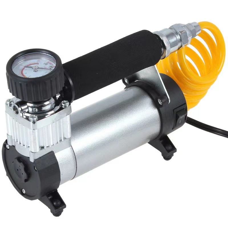 Small 12volt air compressor with extension cord fast filling speed