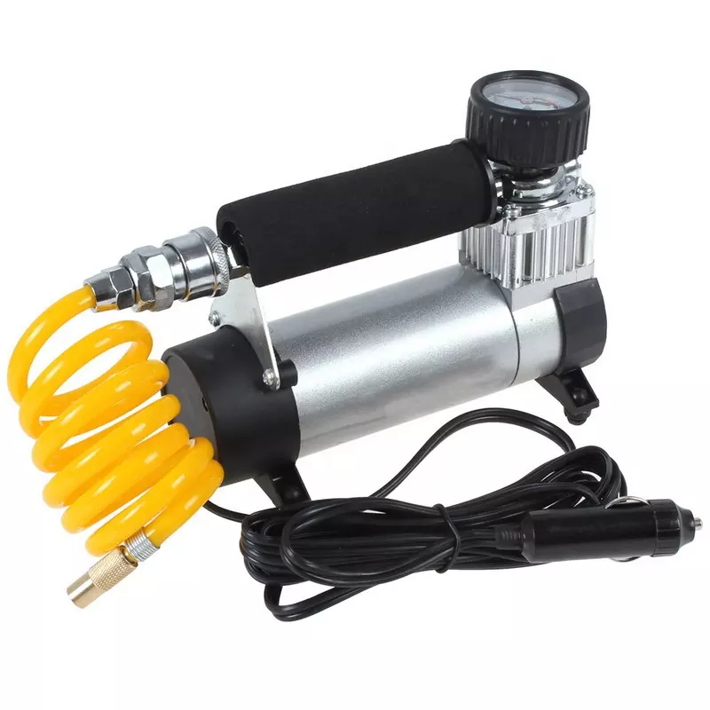 Small 12volt air compressor with extension cord fast filling speed