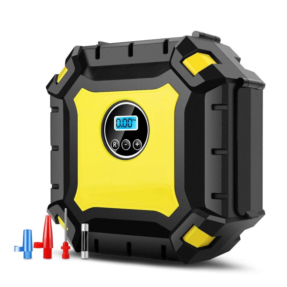 Digital Air Compressor for Car Auto Tire with LED Light DC 12V
