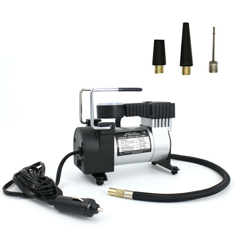 Portable 12v air inflator pump for car tires
