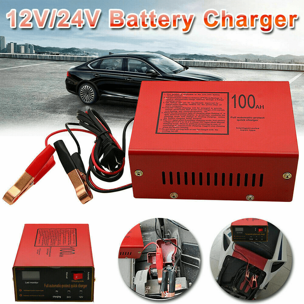 Automatic Battery Charger For 12v /24v 3ah-200ah Lead Acid Battery