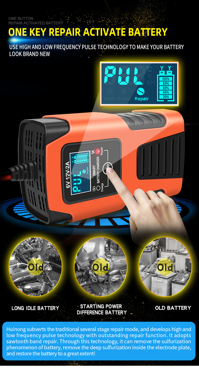 manual car battery charger