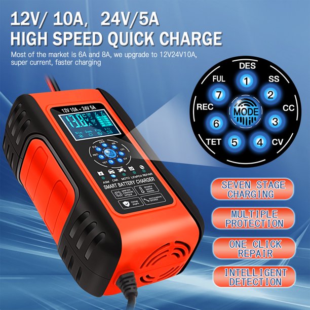12V 10A dc battery charger