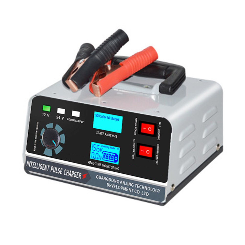 Manual and auto mode battery charger for car