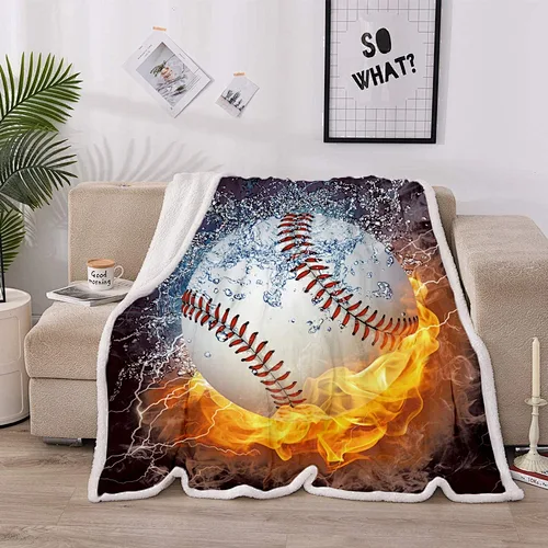 NTBED Baseball Sherpa Fleece Blanket