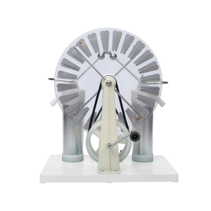 Wimshurst Machine Static Induction Model Induction Motor Model Tip Discharge and Capacitance Change Kit for School Labs Physics Science Educational Tool