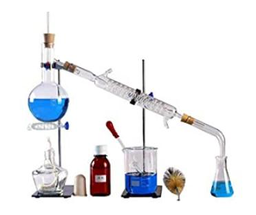 Laboratory Glassware Set Lab Distillation Apparatus Chemistry Glassware Set