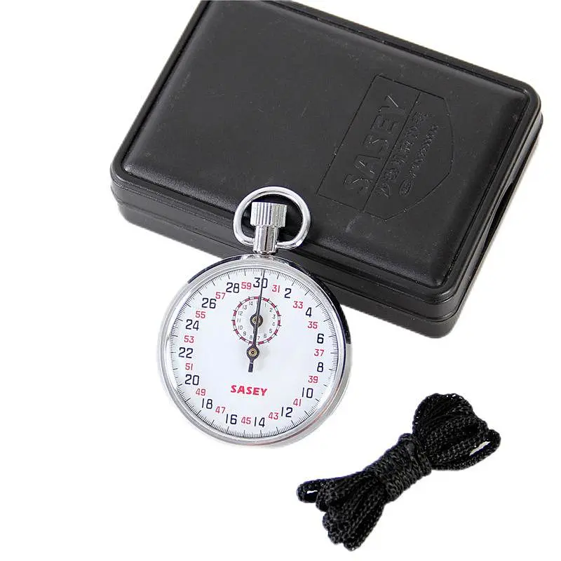 Mechanical Stop Watch Sports Stopwatch Timer with Storage Box for Sports Referee Count Timer, Handheld Sports Chronograph for Sports Coaches Fitness