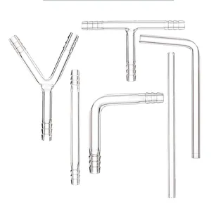 Chemistry Lab T shape Y shape L shape Laboratory Borosilicate Glass Delivery Tube Connecting Tube