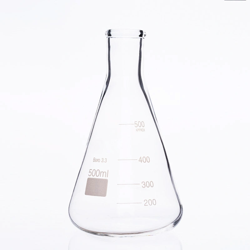 Erlenmeyer flask narrow neck with graduation Boro 3.3 glass