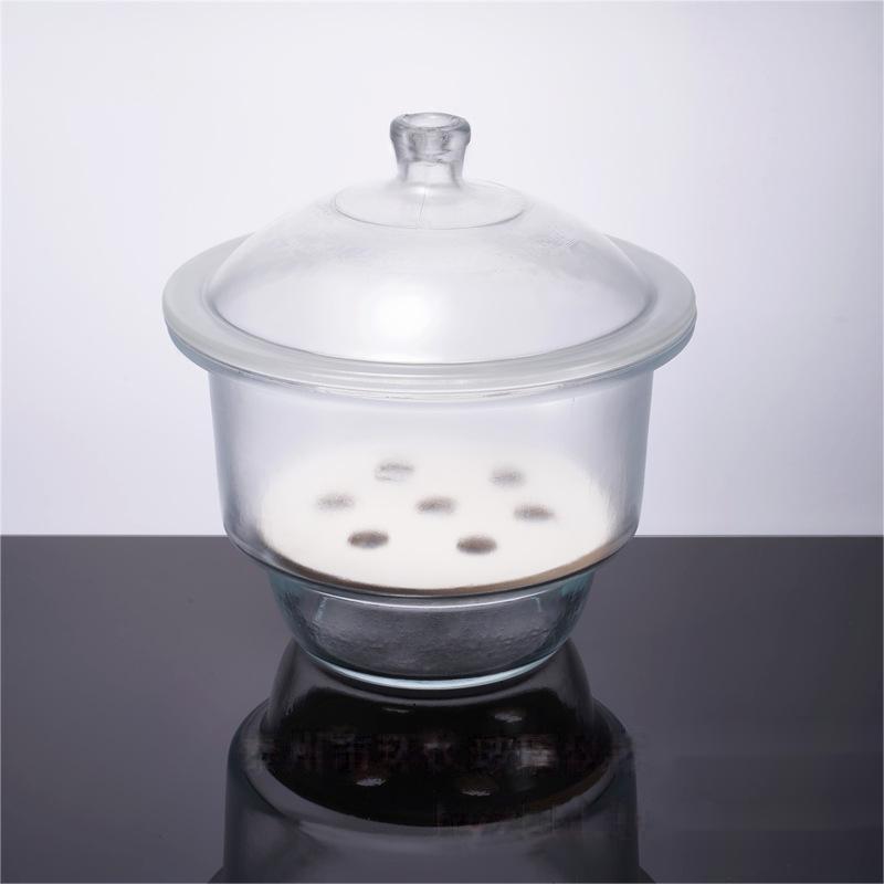 Vacuum Desiccator with porcelain plate,clear glass