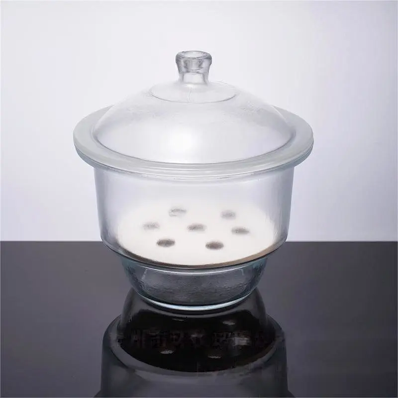 Vacuum Desiccator with porcelain plate,clear glass