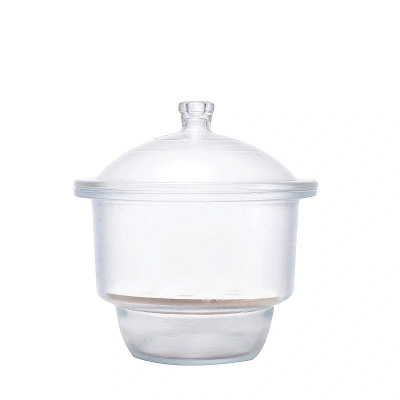 Vacuum Desiccator with porcelain plate,clear glass