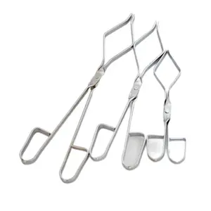 Tongs Beaker Stainless Steel Coated Tongs Lab Hand Tools Beaker Tongs with Rubber