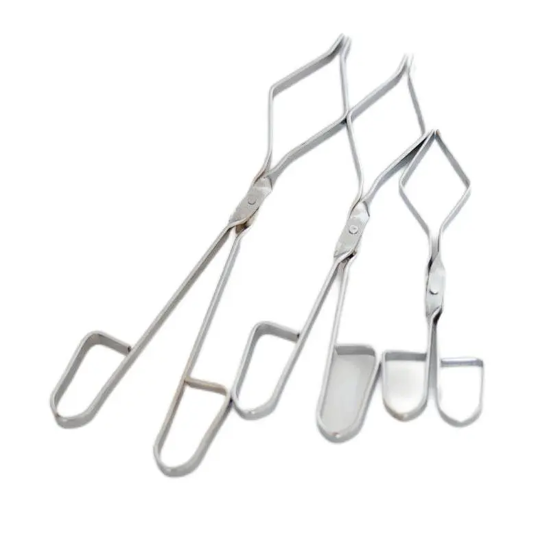 Tongs Beaker Stainless Steel Coated Tongs Lab Hand Tools Beaker Tongs with Rubber