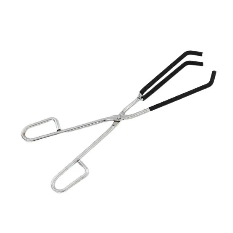 Tongs Beaker Stainless Steel Coated Tongs Lab Hand Tools Beaker Tongs with Rubber