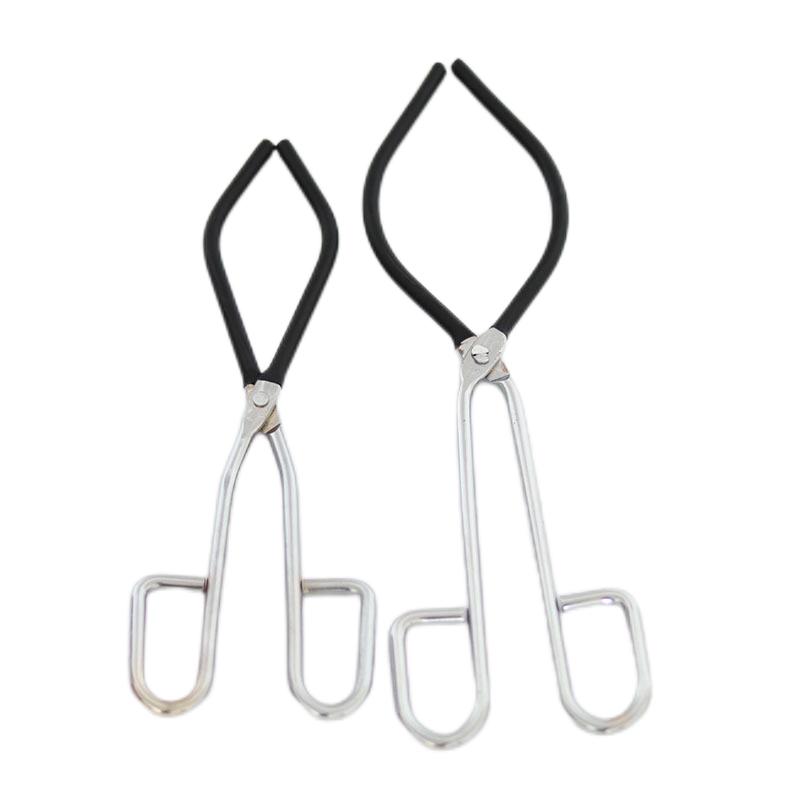 Tongs Beaker Stainless Steel Coated Tongs Lab Hand Tools Beaker Tongs with Rubber