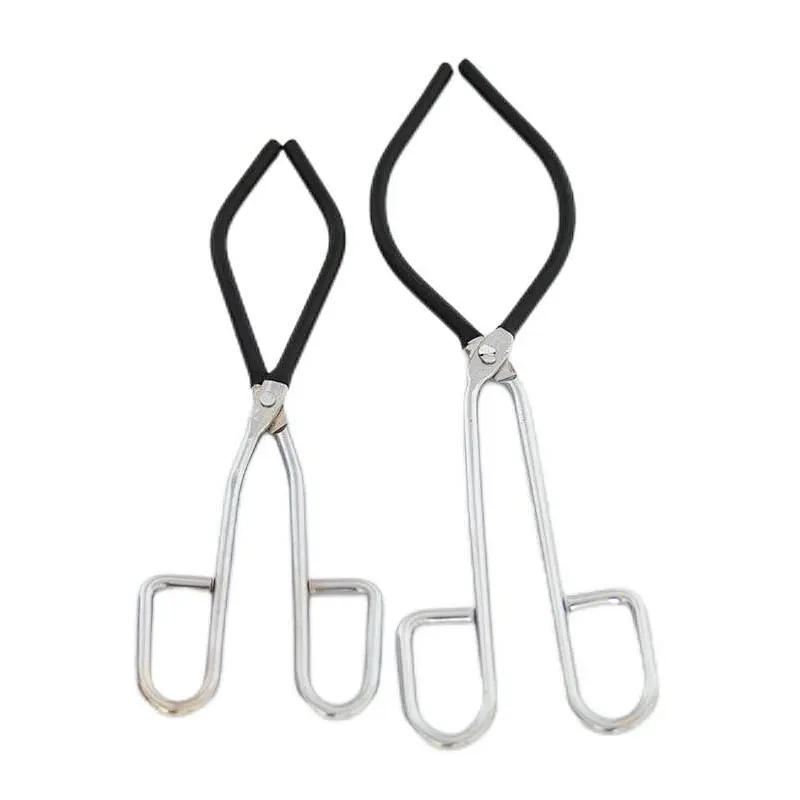 Tongs Beaker Stainless Steel Coated Tongs Lab Hand Tools Beaker Tongs with Rubber