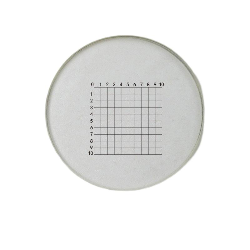 10x10 GRID Microscope Eyepiece Micrometer DIV 0.5mm Net Type Calibration Slide