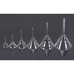 Glass funnel short stem 60°boro 3.3